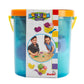 Simba Art and Fun Modelling Set Fruit Bucket / 5 x 50 g Clay / 5 Fruit Shapes / 4 Cookie Cutters / 16 Pieces / 2 Cups/for Childr