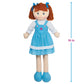 Love & Hug 36' Huggable Soft Doll | Blue Dress| Stuffed Plush Doll With Blue Dress And Soft Yarn Hair | Baby Doll Soft Toy For Kids And Toddlers To Love And Hug, Birthday Gift (Blue)