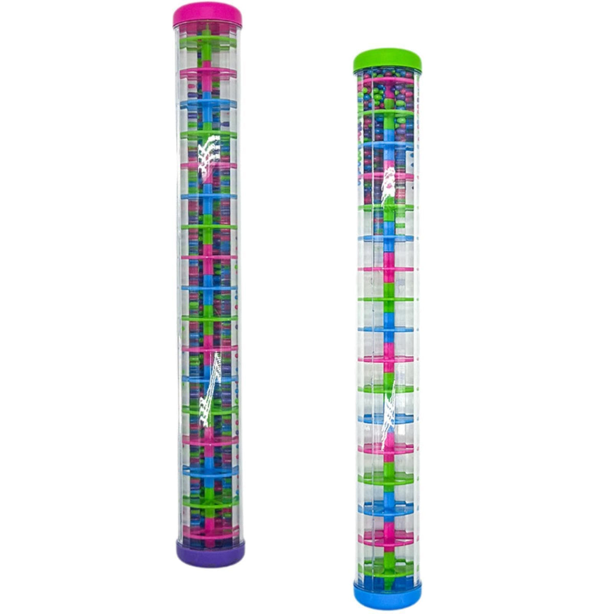 Atorse Rainmaker Toy Baby Rattle Shaker Colorful Beaded Raindrop For Preschool Kids Red And Violet Lid|Baby | Toys For Baby | De