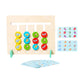 Ilsmysutra Color Matching Slide Puzzle Wooden Toys Children Montessori Toys Travel Toys Fruit