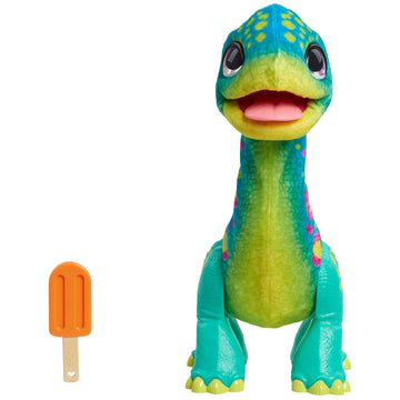 Furreal Snackin’ Sam The Bronto Interactive Toy 11-Inch Plush With Motions And Sounds, Kids Toys For Ages 4 Up By Just Play