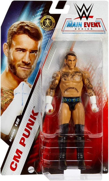 Wwe Main Event Series - 6-Inch Articulated Figure - Cm Punk Figures