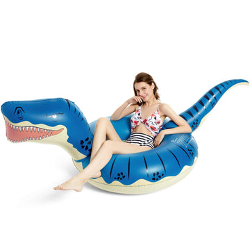 Jasonwell Inflatable Dinosaur Pool Float Tube For Boys Girls Adults 93'' T-Rex Floatie Summer Beach Swimming Pool Inflatables T-Rex Ride On Party Pool Raft Lounge Kids Tyrannosaurus Rex Dinosaur Toys