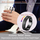 Anxiety Ring For Women Fidget Spinner Ring Fidget Toys Adults Titanium Stainless Steel Thumb Ring 6Mm Wide Black Size 6