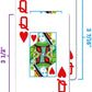 Copag 1546 Neoteric Design 100% Plastic Playing Cards, Poker Size (Standard) Yellow/Pink/Blue Double Deck Set (Regular Index)