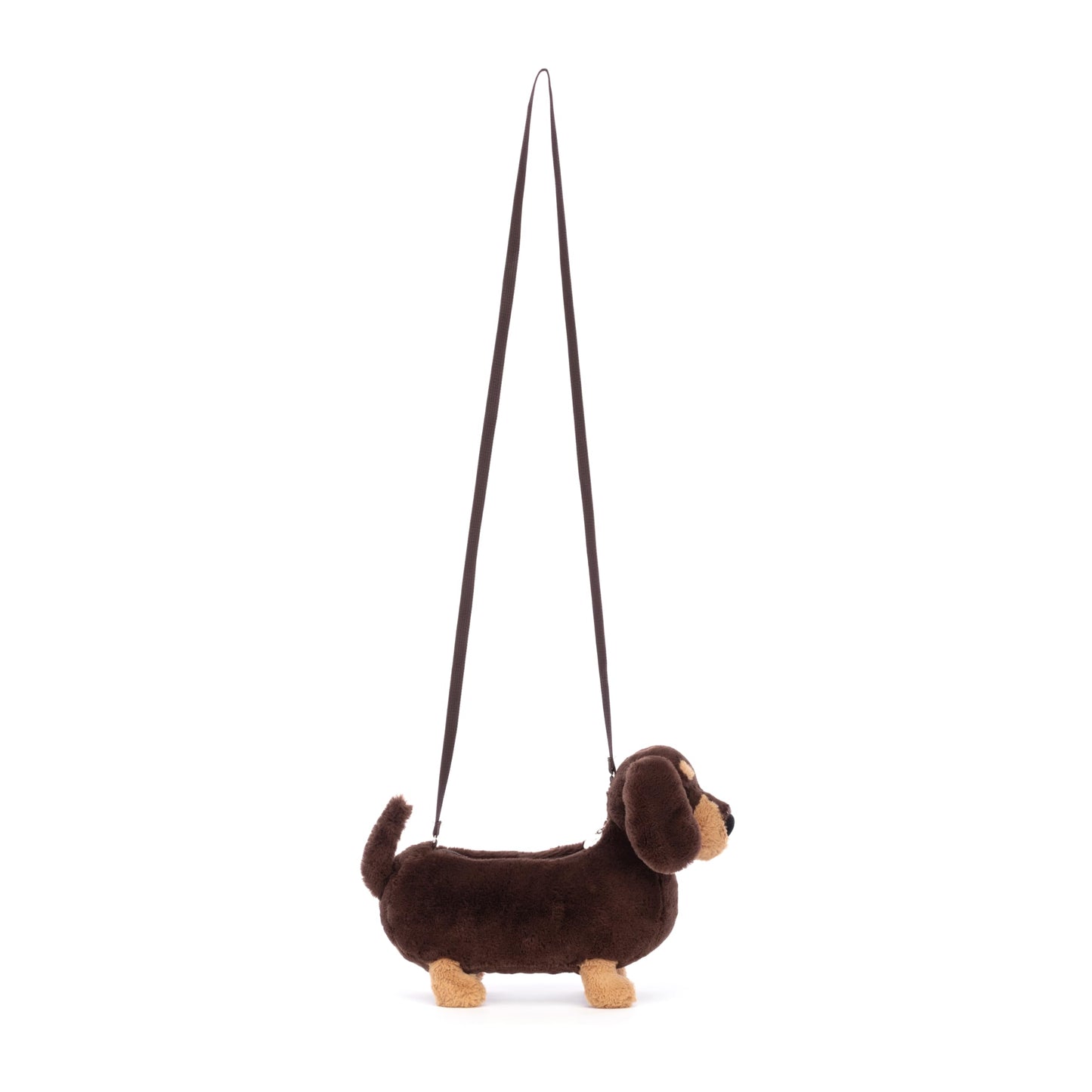Jellycat Otto Sausage Dog Plush Bag, 8.5 Inches - Crossbody And Shoulder Purse - Fun And Unique Handbag