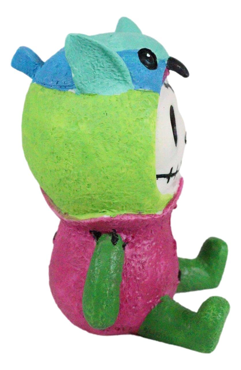 Ebros Gift Furry Bones Humphrey The Hummingbird Costume Skeleton Monster Collectible Figurine 3' H Furrybones Ossuary Macabre Halloween Accent Collector Item