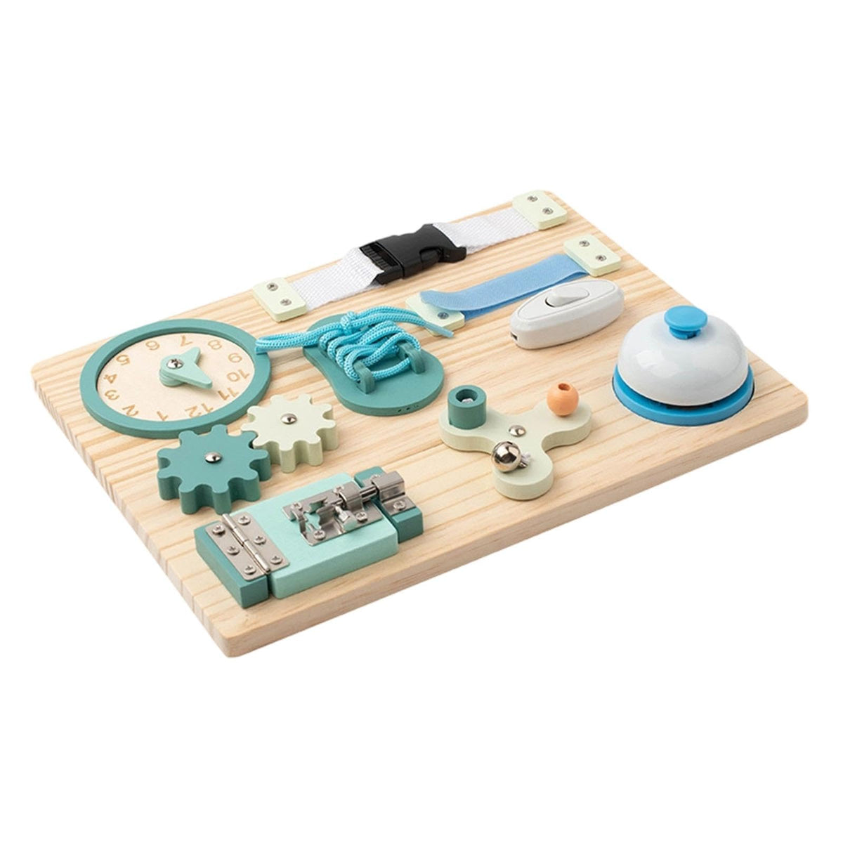 EcomistiqBusy Board Fine Motor Skills With Switch Latch For Activities Preschool Kids|Baby | Toys For Baby | Developmental Baby 