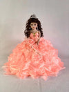 J.Misa 18' Umbrella Porcelain Dolls Quinceañera Rose Pink