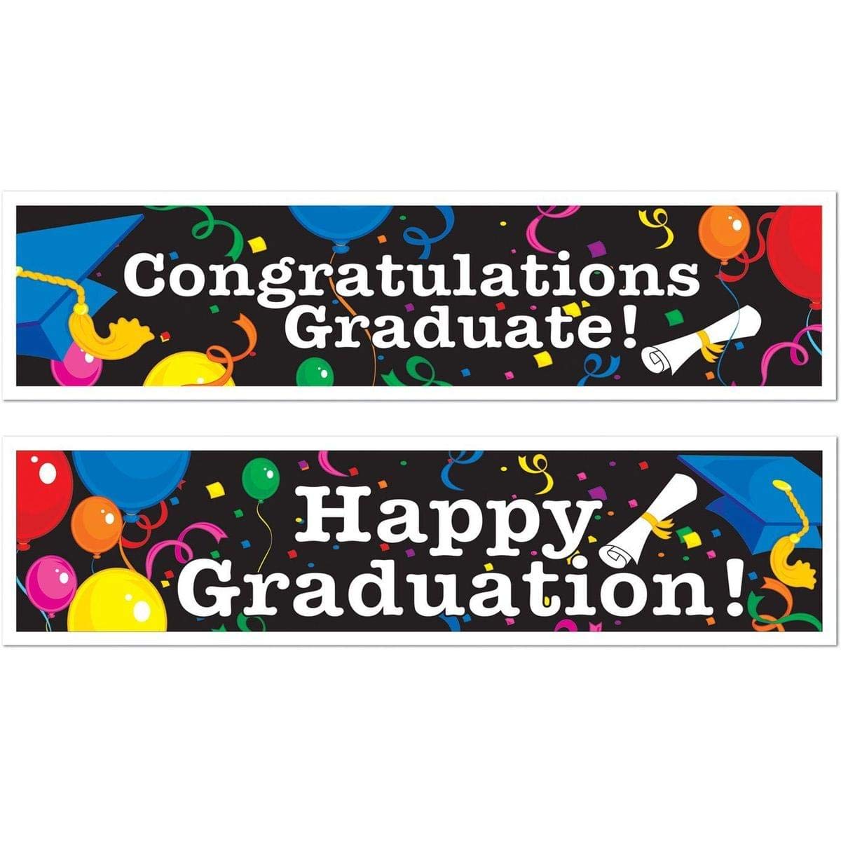 Graduation Banners (asstd designs) Party Accessory (1 count) (2/Pkg)