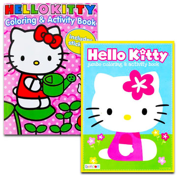 Hello Kitty Coloring & Activity Book Super Set ~ 5 Hello Kitty Coloring Books, Crayons, and over 50 Hello Kitty Stickers (Hello