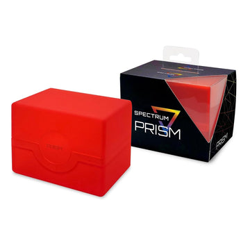 Bcw Spectrum Prism Deck Case - Infra Red - 1 Ct | Secure Snap Closure Card Deck Case | Fits 100 Double-Sleeved Cards | Trading C