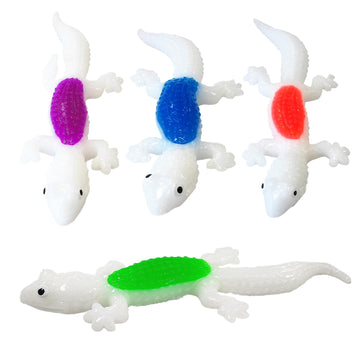 4Pack Super Stretch Sticky Lizard Mochi Squishy Toys,Soft Stress Relief Fidget Toys, Goodie Bag Stuffers,Classroom Prizes,Birthd