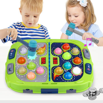 Whack Mole Game For Toddler, Toys For 3-12 Year Old Boys And Girls, Whack Mole Toys For Kid,Gifts For 3 4 5 6+ Year Old Boys, Interactive Educational Toys With Sound And Light, Pk Mode With 2 Hammers