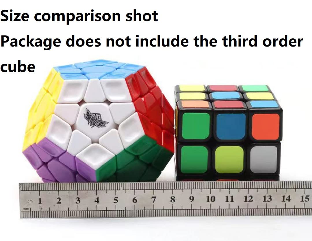 Speed Cube Cyclone Boys Megaminx Stickerless Cube Puzzle Toy Pentagonal Dodecahedron Speed Cube (Pentagonal Dodecahedron)