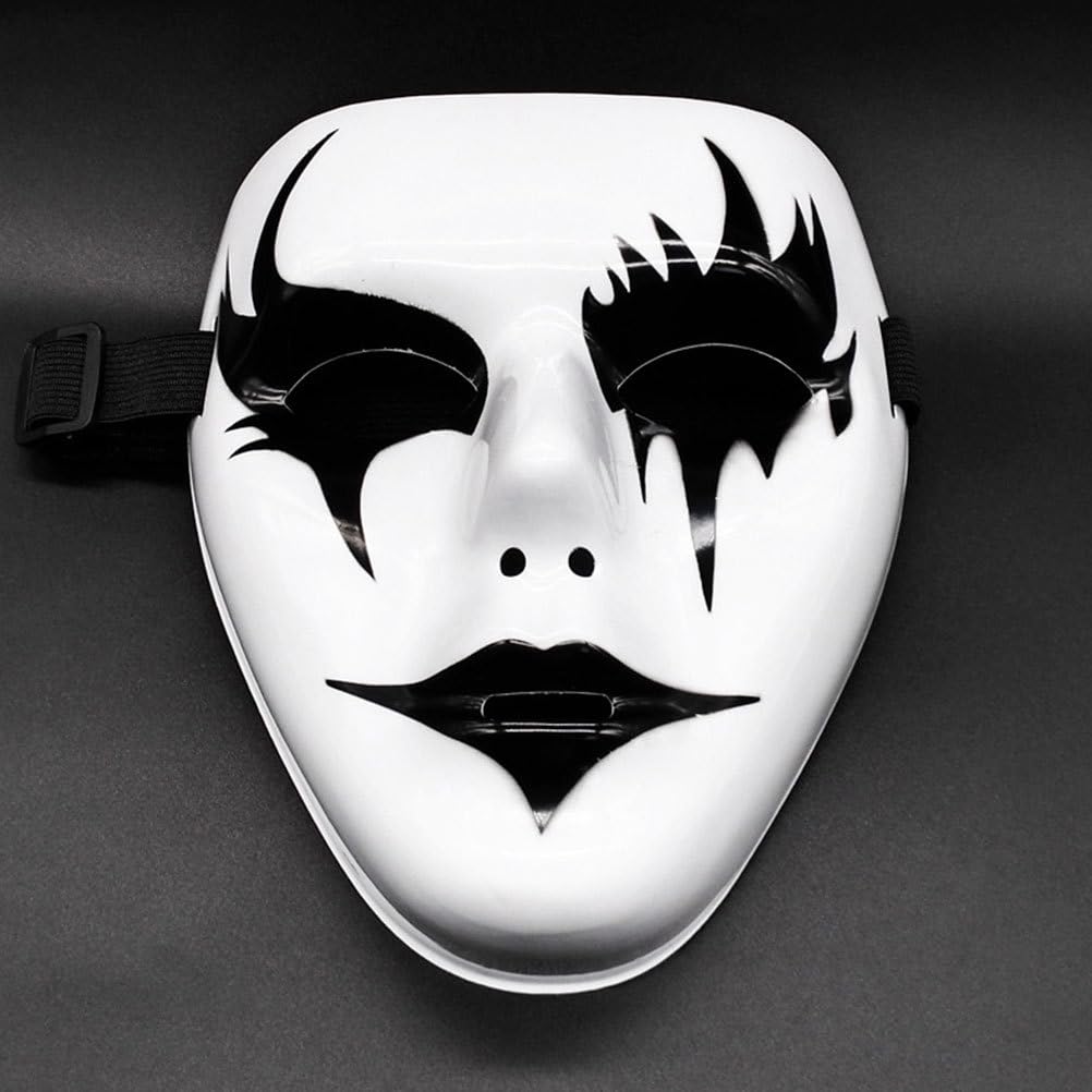 TOYANDONA 3pcs Party Mask Jester Costume Creepy Mask Full Face Mask Costume Cosplay Prop Costume Masks Fancy Dress Masks Diy Whi