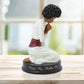 African American Expressions - Mold Me Make Me Figurine - African American Angel Figurine For Home Decor | Inspirational Black Angel Statue With Praying Hands
