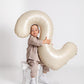 60 Balloon Number, Cream White Number 60Th Birthday Balloons 40 Inch, 60 Years Old Cream White Birthday Decorations For Men Wome