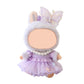QIUTIMIY Clothes for Doll 17cm Doll Clothes 3-Piece-Set Doll Clothes enhanced Doll Outfit with Accessories-Birthday Hairclip+Dress+Necklace(NO Doll Included)