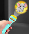 Pookie Toys Mini Projector Torch for Kids | 3 Slides 24 Patterns Flashlight Projector Lamp | Educational Learning Toy & Night Li