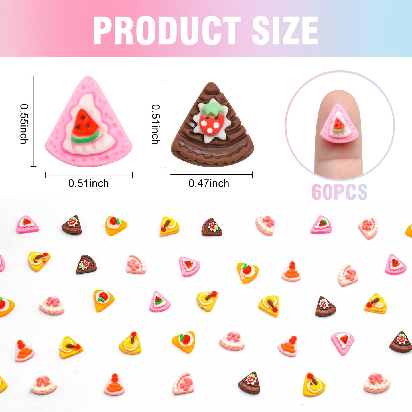 100 Pieces Mini Cake For Dollhouse Miniatures Mini Food For Crafts Tiny Resin Things For Dollhouse Mini Kitchen Micro Landscapin