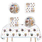 41Pcs Cat Party Supplies,Include 20 Plates, 20 Napkin And 1Pcs Tablecloth,Used For Birthday Party Decoration (Cat Eee)