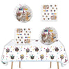 41Pcs Cat Party Supplies,Include 20 Plates, 20 Napkin And 1Pcs Tablecloth,Used For Birthday Party Decoration (Cat Eee)