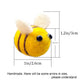 AcceLeah 25Pcs Wool Felt Bumble Bee Cute Bee Craft Ball Nursery Perfect for Baby Room Shower Gift Decorations or Costume Accesso