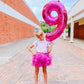 Hot Pink 9 Balloon Number 40 Inch, Number 9 19 29 39 1989 Birthday Balloons Large Foil Mylar Decorations For Birthday Party, Eng