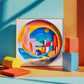 Bgraamiens 3D Visual Sunrise In The Distance 1000 Piece Round Puzzle For Adults