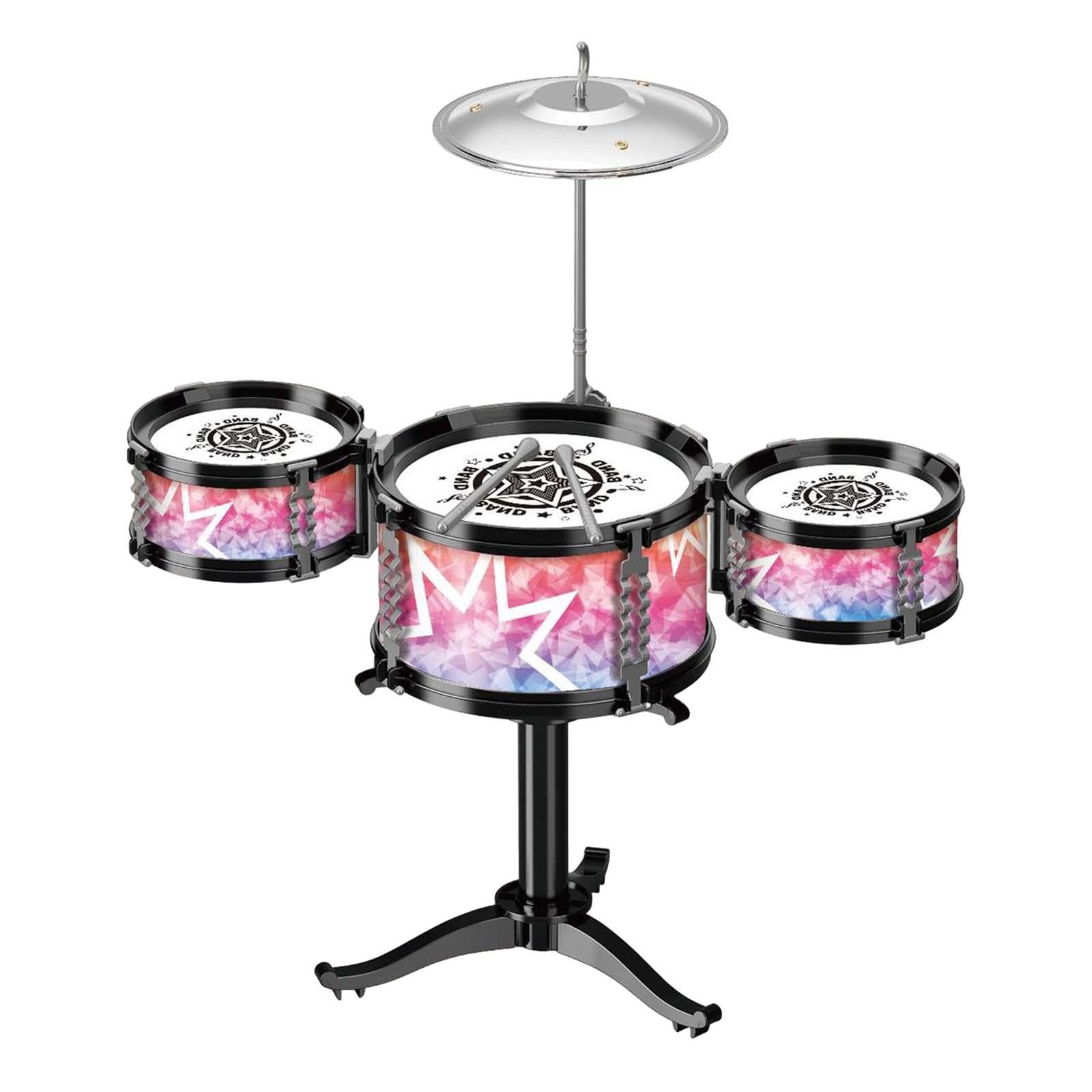 Atorse Beginners Kids Drum Set Musical Instrument Music Toy For Kids ChildrenS Day 3 Tom
