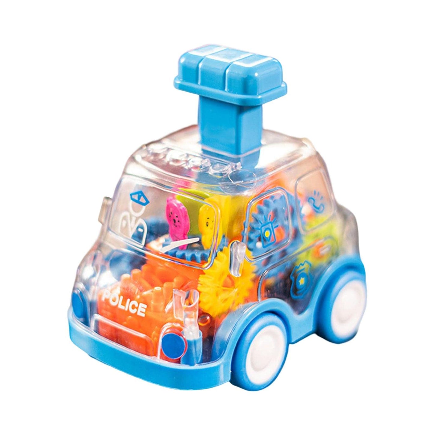Loom Tree Mechanical Gear Car Toy Early Educational Toys For Children Holiday Gifts Blue | Toys For Baby | Developmental Baby To