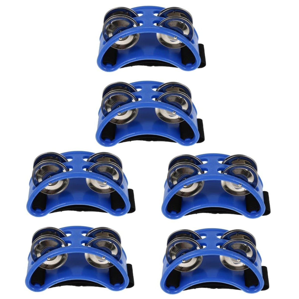 Excluzo 6 Pcs Foot Rattle Mini Accessories Kids Musical Instruments Mini Toys For Kids Bongos Percussion With Double Row Steel J