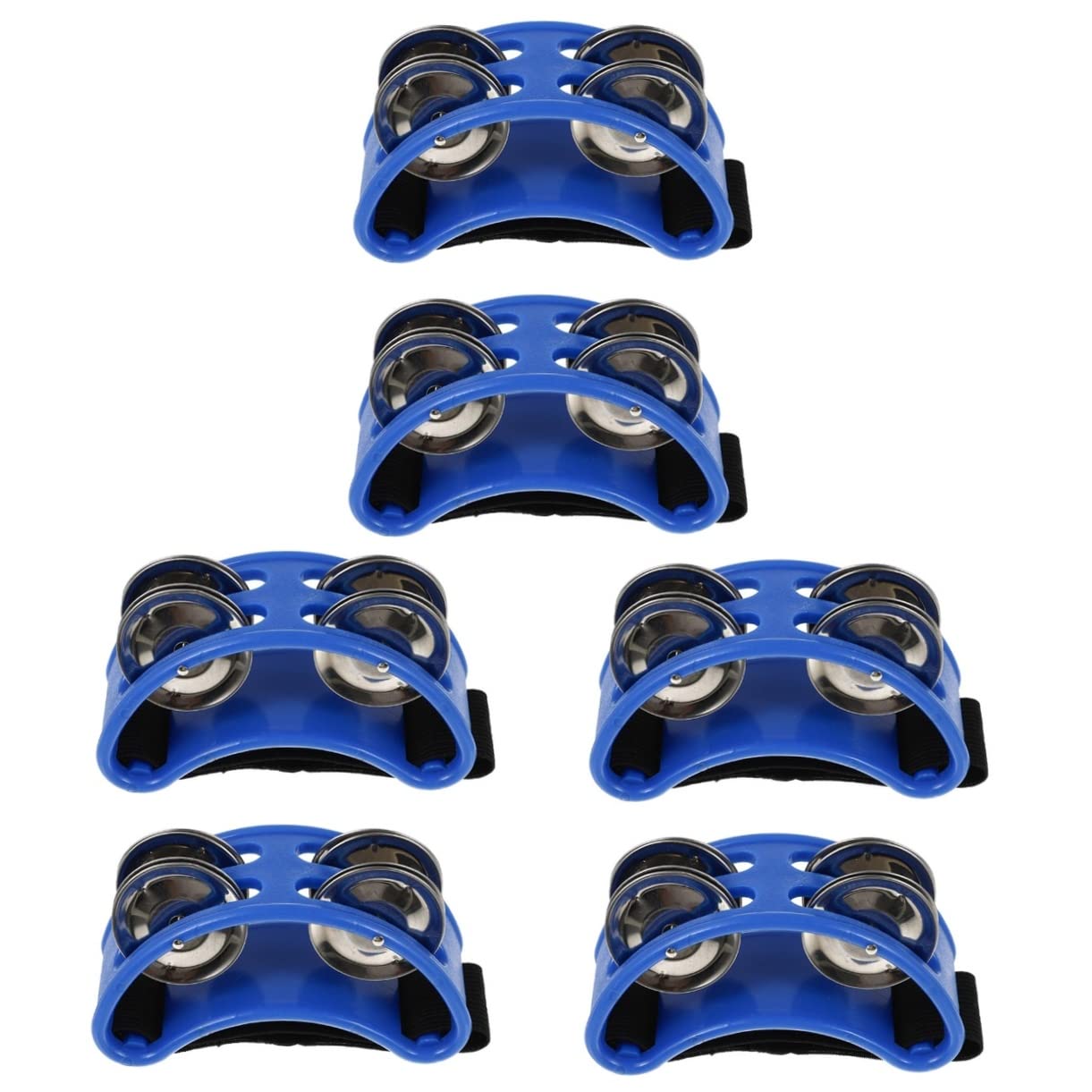 Excluzo 6 Pcs Foot Rattle Mini Accessories Kids Musical Instruments Mini Toys For Kids Bongos Percussion With Double Row Steel J