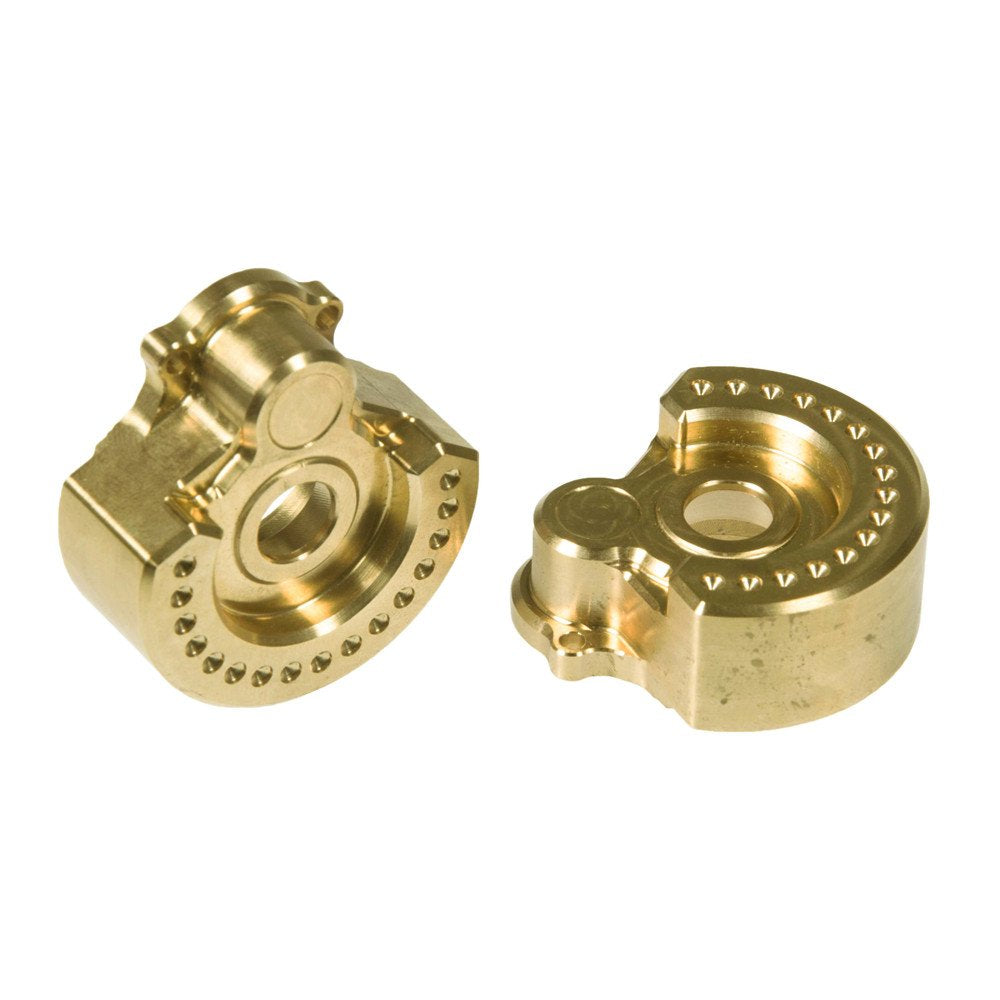 Rclions Brass Outer Portal Drive Housing 2Pcs Heavy Weight 95G For 1/10 Rc Crawler Car Trx4 Trx6 Upgrade Parts