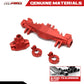 RCAWD Front Axle Housing Cover Case Set LOS242031 for Losi 1/8 LMT Red