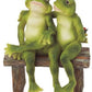 George S. Chen Imports Ss-G-61040 2 Frogs On Bench Garden Decoration Collectible Figurine Statue Model
