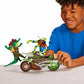 Teenage Mutant Ninja Turtles Ninja Kick Cycle with Exclusive Leonardo Figure, 4.5 Inch, Multi Color, Model 83431CO, Plastic