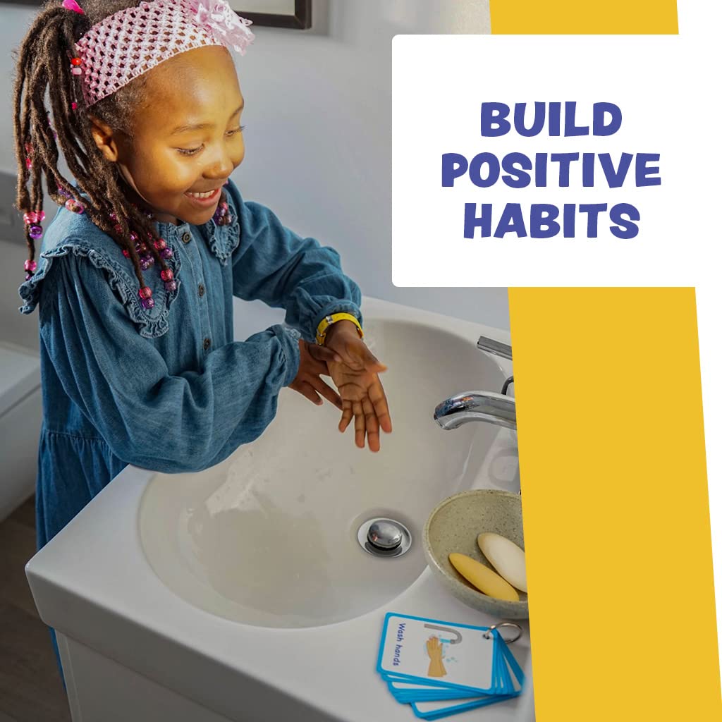 My Toilet Routine Cards 12 Flash Cards For Visual Aid Special Ed, Speech Delay Non Verbal Children And Adults With Autism Or Special Needs