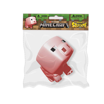 Minecraft Pig Mega Squishme - Perfect For Party Favors, Classroom Prizes, Stress Relief Toys, Fidget And Treasure Boxes - Minecr