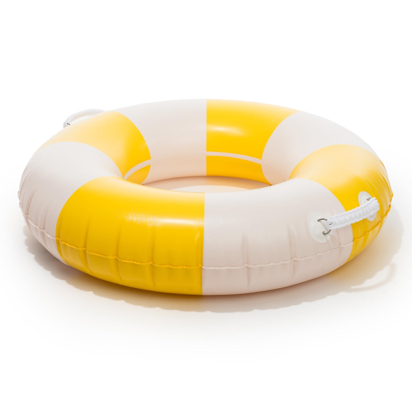Business & Pleasure Co. Classic Pool Float - Vintage Inflatable Pool Ring For Kids - Riviera Mimosa - S/M