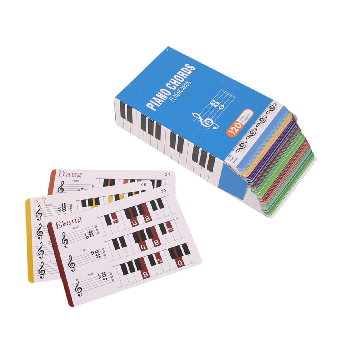 BnfPiano Chord Flashcards Learning Piano Accessories For Beginner Piano Players|Musical Instruments & Gear | Sheet Music & Song 