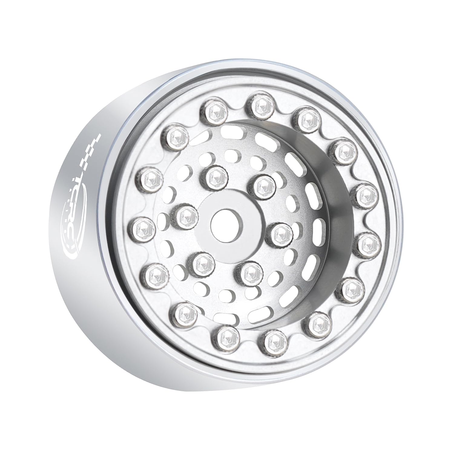 TCRC 4PCS Aluminum Deep Dish 1.0 Inch Beadlock Wheels Hubs for 1/24 Axial SCX24 TRX4M FCX24 Redcat Ascent-18 HPI Venture18 1/18 