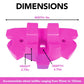 50 Strong Scooter Stand - Fits Most Scooters - Interlocking Offset Extra Stable Base - Pink