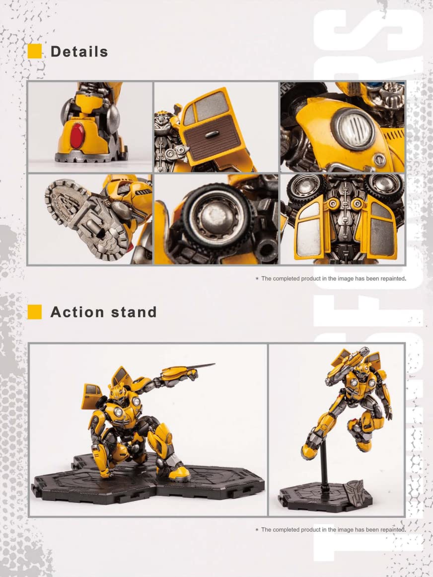 Transformers Bumblebee Figure Model Kit - Beetle Easy To Assemble 3D Articulated Action Pre Painted Collectible Series Toys Hobb