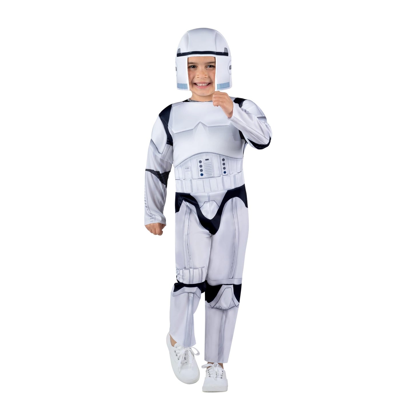 Star Wars Official Toddler Costume - enhanced Quality Padded Jumpsuit with Detachable Cape and Fabric Headpiece(3-4T)