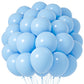 Voircoloria Light Blue Balloons, 66Pack 12Inch Baby Blue Latex Party Balloons For Boys Girls Birthday Party, Baby Shower, Weddin