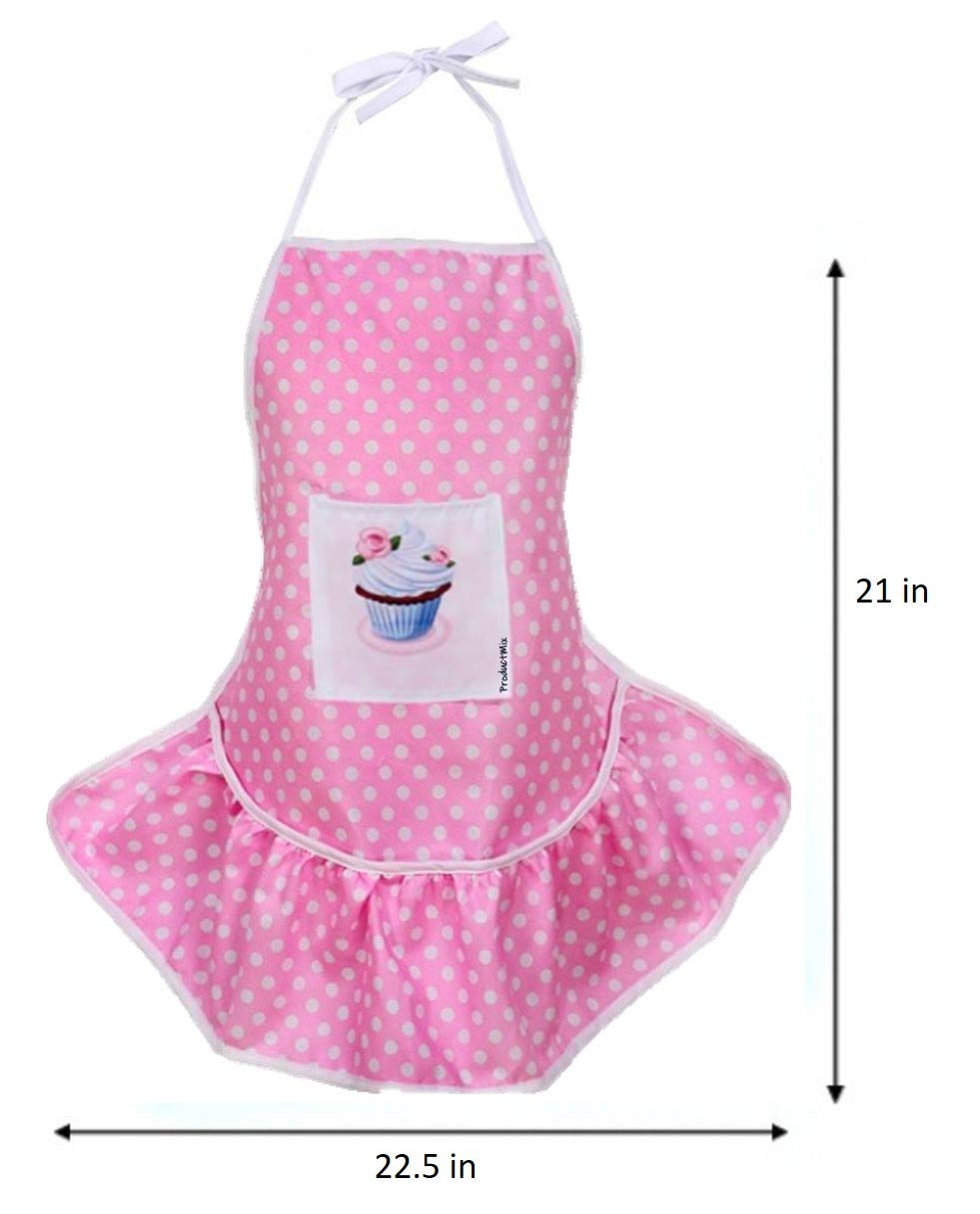 Easy Bake Oven / Pan/ Pan Tool/ Red Velvet Cupcakes Refill / Pink Kid-Sized Apron / Rainbow Whisk / Pink Frosting Piping Bag (7
