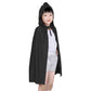 Dxhycc Hooded Cloak Cape Unisex Halloween Cloak For Halloween Christmas Role Play Cosplay Costume, Black