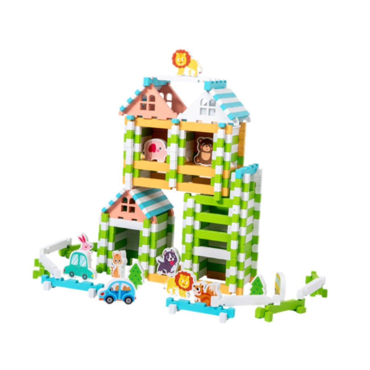 Club BollywoodWooden Building Blocks Set Imagination Stacking For Children Kids Boys Girls|Toys & Hobbies